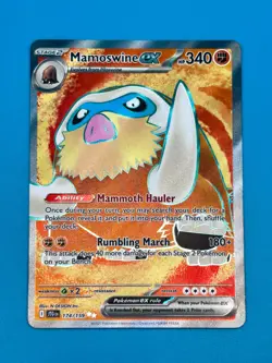 Mamoswine EX #174 SV Journey Together Near Mint Ultra Rare Holo Pokemon Card TCG - Image 5