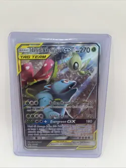 Pokemon TCG Celebi & Venusaur GX Holo Ultra Rare Card SM167 - Image 1