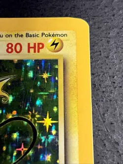 Raichu 14/102 Pokemon TCG Base Set Holo Foil Rare Vintage Card Lightly Played LP - Image 3