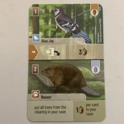 Forest Shuffle: Blue Jay / Beaver Promo Card (P029) Gen Con 2025 SUPER RARE CARD - Image 1