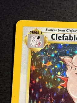 Clefable 1/64 Pokemon TCG Jungle Holo Foil Rare Vintage Card Lightly Played LP - Image 2