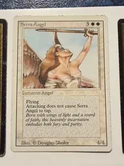 (4)-Four Copies*****(1) Unlimited Serra Angel**MTG Unlimited Magic (3) Revised - Image 5