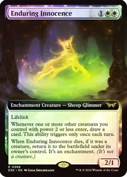 MTG ENDURING INNOCENCE EXTENDED ART FOIL Duskmourn: House of Horror NM Near Mint - Image 1