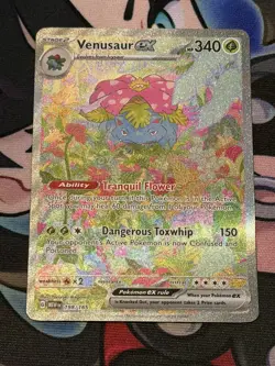 Pokemon Venusaur ex 198/165 Scarlet & Violet 151 Special Illustration Rare Holo - Image 1