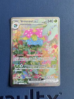 Pokemon TCG Venusaur EX 198/165 Scarlet and Violet 151 Special Illustration Rare - Image 1