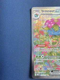 Pokemon TCG Venusaur EX 198/165 Scarlet and Violet 151 Special Illustration Rare - Image 3