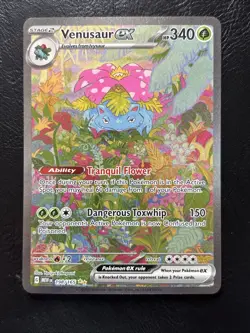 Pokemon TCG Venusaur EX Scarlet & Violet 151 Card 198/165 Special Illustration - Image 1