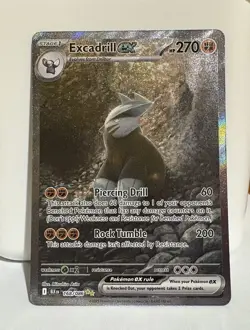Excadrill ex 168/086 Special Illustration Rare Black Bolt Pokemon Card TCG - Image 1