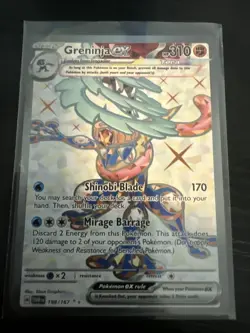 Greninja EX 198/167 Full Art NM/M Twilight Masquerade Pokemon Card - Image 2