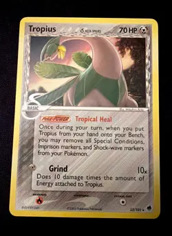 Tropius 23/101 EX Dragon Frontiers Regular Rare Delta Species Pokemon Card - Image 1