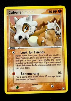 Cubone 51/109 Pokemon Card TCG EX Team Rocket Returns Non Holo LP - Image 1