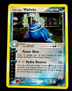 Team Aqua's Walrein 6/95 NM EX Team Magma Vs Team Aqua Holo Pokemon Card - Image 1