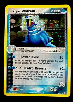 Team Aqua's Walrein 6/95 NM EX Team Magma Vs Team Aqua Holo Pokemon Card - Image 1