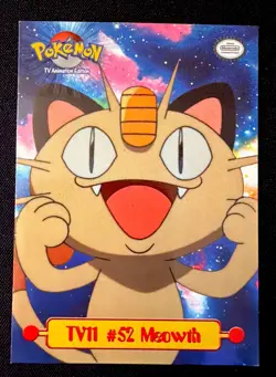 TV11 #52 Meowth - TV Animation Edition - Pokemon Topps Card Nonholo - Image 1