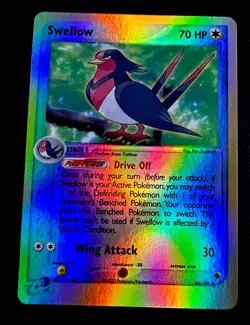 Swellow 46/109 NM Ruby and Sapphire Reverse Holo Pokemon Card - Image 1