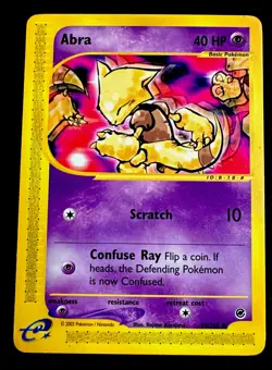 Abra Expedition 93/165 MP Non Holo Vintage Pokemon Card - Image 1