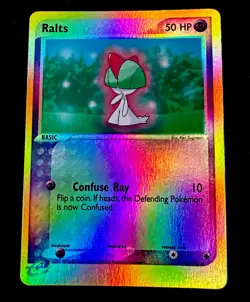 Ralts 66/109 LP Ruby and Sapphire Reverse Holo Vintage Pokemon Card - Image 1