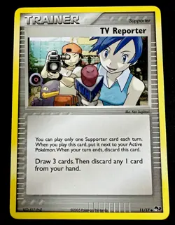 TV Reporter 11/17 NM POP Series 2 Pokemon Card Near Mint - Image 1