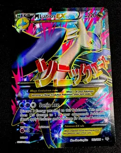 M Latios EX 102/108 NM Pokemon XY Roaring Skies Full Art Holo Ultra Rare Card - Image 1