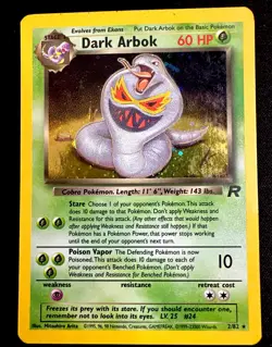 Dark Arbok 19/82 MP Team Rocket Vintage Pokemon Card - Image 1