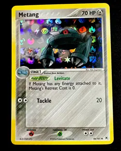 Metang 44/101 NM Reverse Holo EX Hidden Legends Pokemon Card - Image 1
