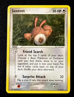 Pokemon TCG Sentret 75/109 Team Rocket Returns Common card Normal NM - Image 1