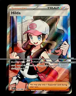 Hilda 164/086 NM Full Art Ultra Rare White Flare Holo Card Pokemon TCG - Image 1