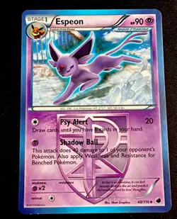 Espeon (Team Plasma) 48/116 LP Plasma Freeze Non Holo Pokemon Card Light Play - Image 1
