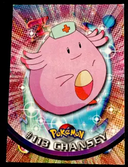 Chansey 1999 Topps Pokemon TV Card #113 LP Pokemon Card Light Play - Image 1