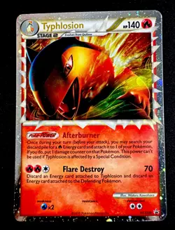 Typhlosion (Prime) 110/123 NM Ultra Rare HeartGold SoulSilver Promo Pokemon Card - Image 1