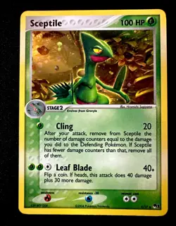 Sceptile 4/17 LP Holo Rare POP Series 1 Pokemon Card - Image 1