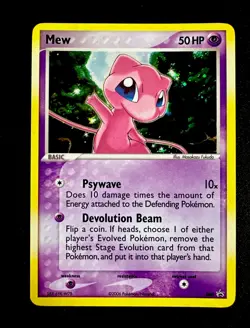 Mew #040 LP/NM Black Star Promo Vintage Holo Pokemon Card - Image 1