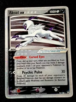 Absol ex 92/108 EX Power Keepers Pokemon Card Holo Foil Rare HP - Image 1