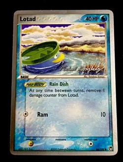 Pokemon Lotad 63/100 MP 2005 World Championships Pokemon Card Moderate Play - Image 1