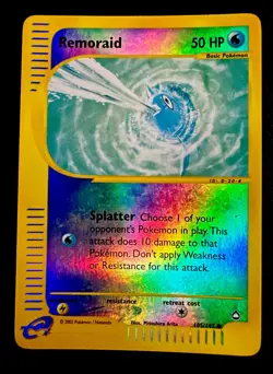 Remoraid #105/147 NM Reverse Holo Common - 2002 Aquapolis Pokemon Card - Image 1