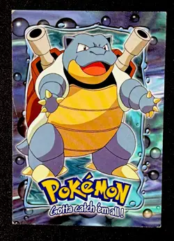 Blastoise #09 TOPPS SERIES E9 OF 12 BLUE LOGO Pokemon Card TCG Non Holo MP - Image 1