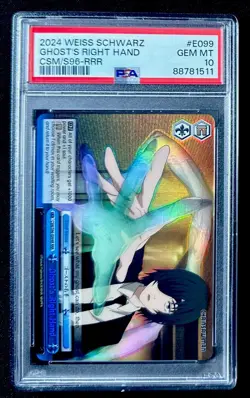 PSA 10 Ghost's Right Hand CSM/S96-RRR Chainsaw Man Weiss Schwarz Card - Image 1
