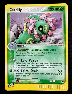 Cradily #3/100 NM SWIRL 2003 Pokemon Sandstorm Holo Rare Pokemon Card Near Mint - Image 1