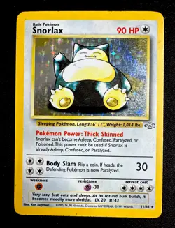 Snorlax 11/64 MP/HP Jungle Unlimited Vintage Pokemon Card - Image 1