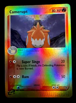 Camerupt 24/97 NM EX Dragon Reverse Holo Vintage Pokemon Card - Image 1