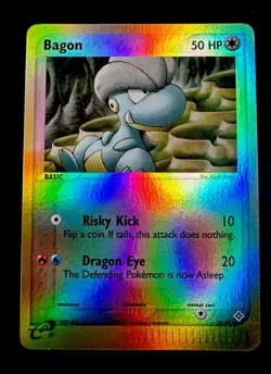 Bagon 50/97 NM Reverse Holo EX Dragon Pokemon Card E Series Pokemon Card - Image 1