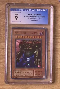 Gate Guardian CGC 9 Super Rare Premium Pack 3 2000 Yugioh P3-08 MNT MINT Card - Image 1