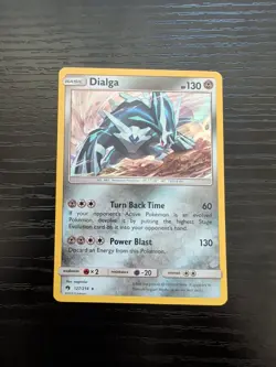 Dialga 127/214 Reverse Holo Rare Lost Thunder Pokemon Card LP - Image 1