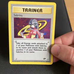 Sabrina Trainer Gym Challenge Holo Rare Unlimited Pokemon Card 20/132 - Image 1