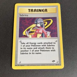Sabrina Trainer Gym Challenge Holo Rare Unlimited Pokemon Card 20/132 - Image 2