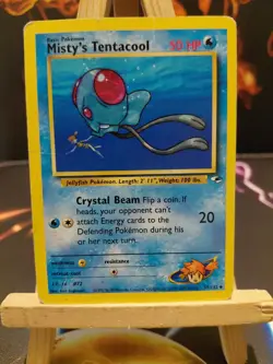Misty's Tentacool Unlimited Edition Gym Heroes Card 57/132 Regular - Image 1
