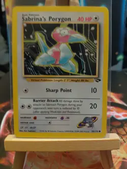 🌟 Sabrinas Porygon - 98/132 - Gym Challenge Pokemon Card - NM - WOTC 🌟 - Image 1