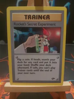Pokemon TCG Rocket's Secret Experiment Trainer Card 120/132 Gym Challenge - Image 1