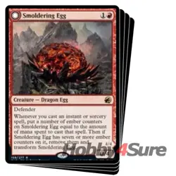 Smoldering Egg X4 M/NM Magic: The Gathering MTG Innistrad: Midnight Hunt - Image 1