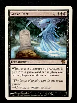 Grave Pact 8th Edition 8ED NM Rare Black Enchantment MTG - Image 1
